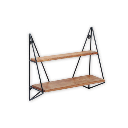 2 Tier Rustic Farmhouse Wall Shelf | 18” W x 6.5” D x 20" H | DIY