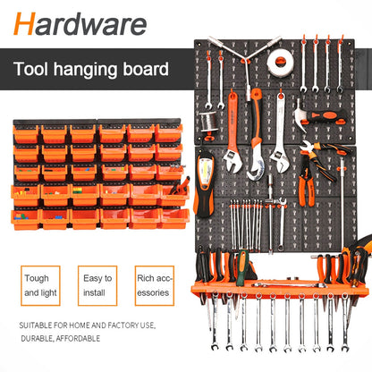 Wall-Mounted Peg Board - Garage Workshop - Storage Rack